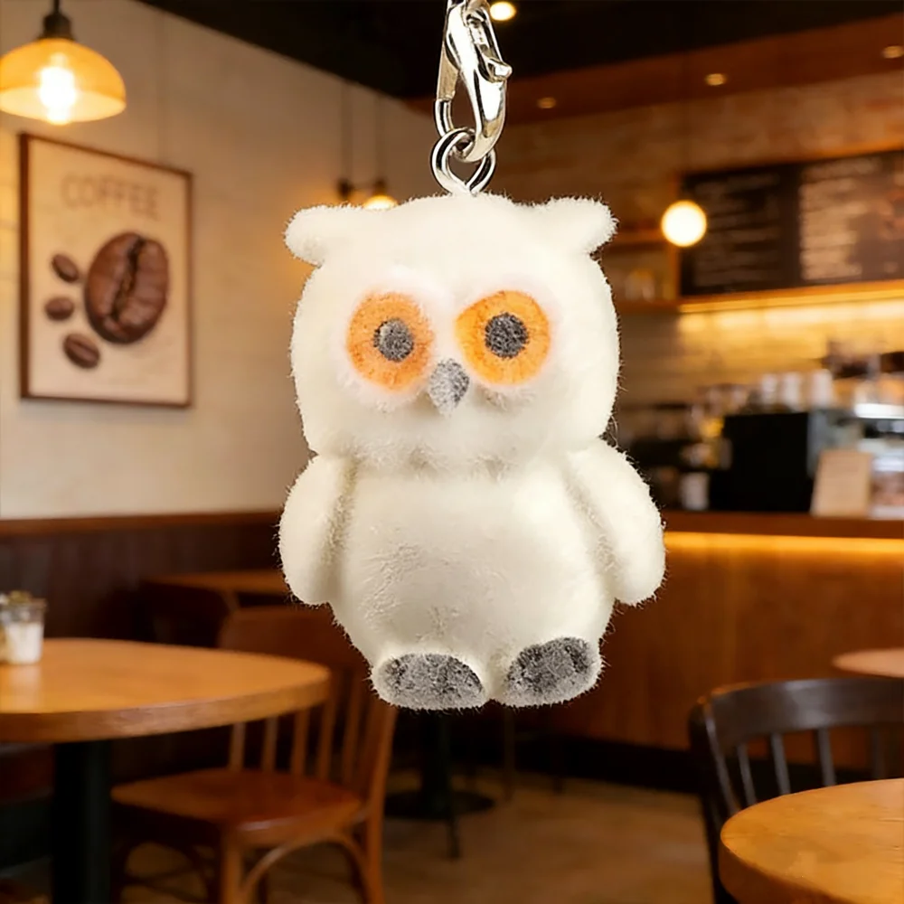 Cartoon Penguin Owl Chick Keychain Soft Flocked Keychain Mini Bag Charm Velvety Resin Key Ring For Keys School Bag Purse 2026