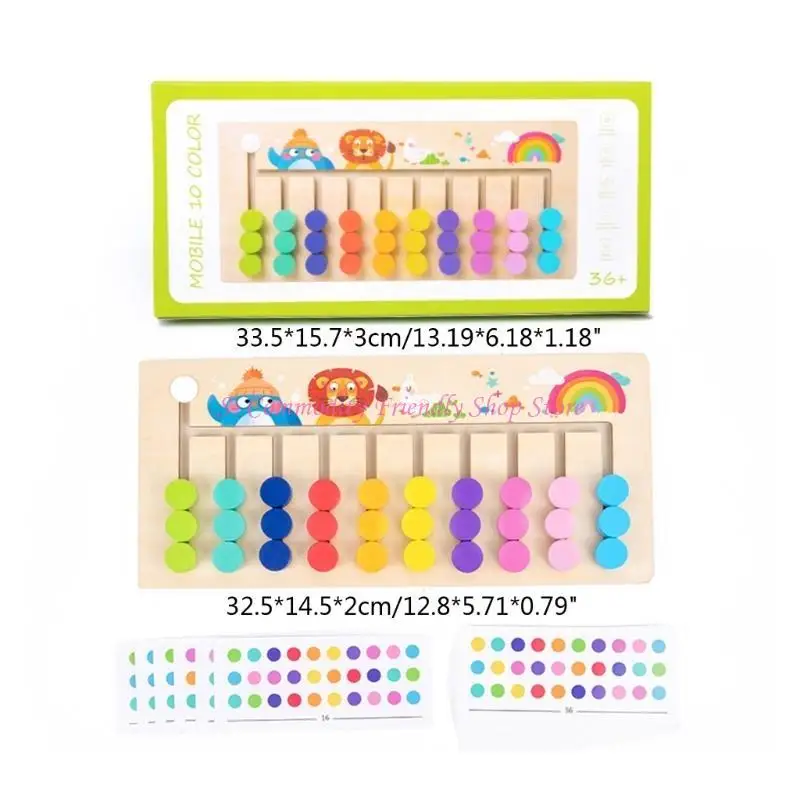 85aa Holzlernspielzeug Puzzle Farbpassendes Spiel für Jungen Mädchen 3 4 5 Jahre