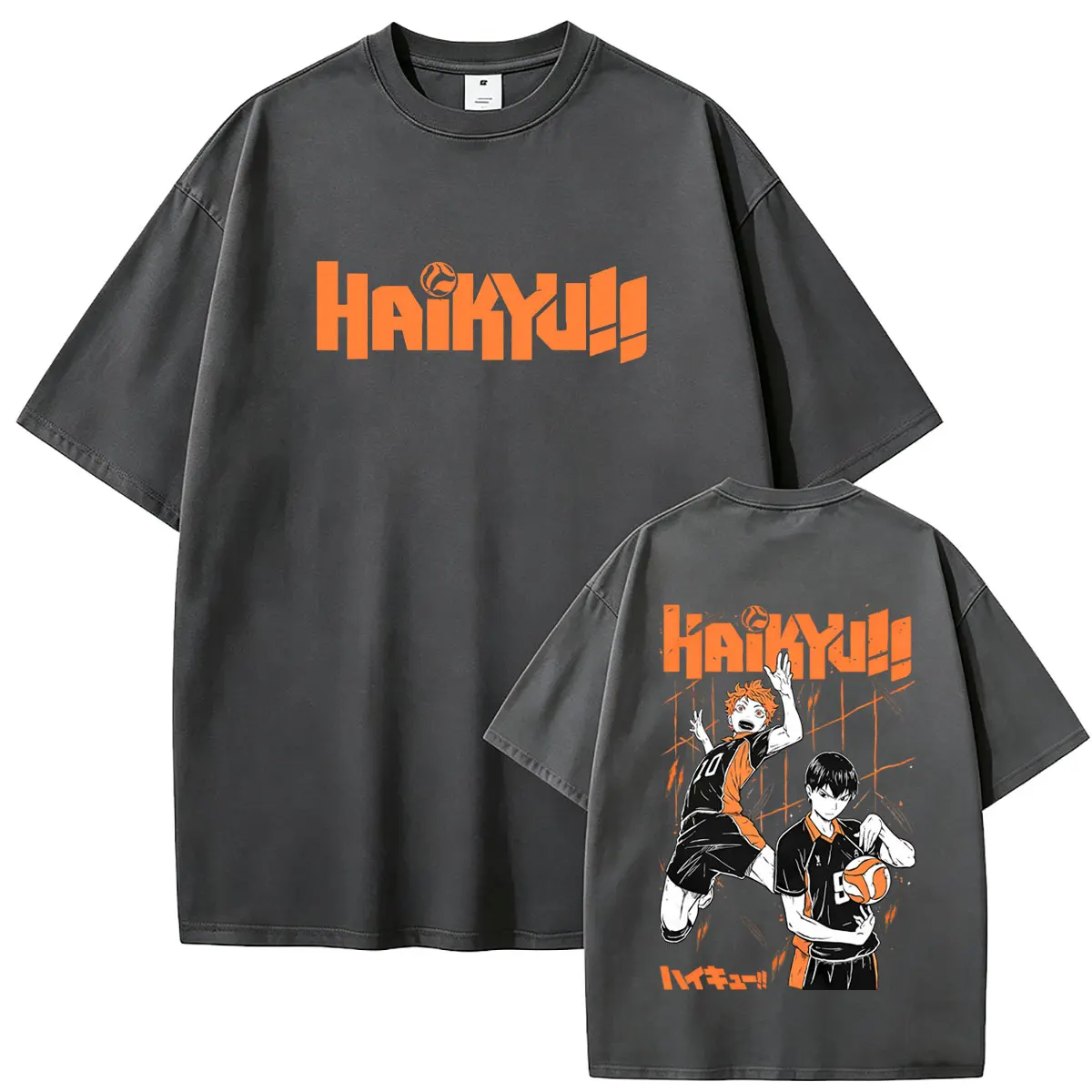 Anime Haikyuu Hinata Shoyo Tobio Kageyama Graphic T-shirt Men Women Manga Oversized T Shirts Men's Fashion Vintage Streetwear