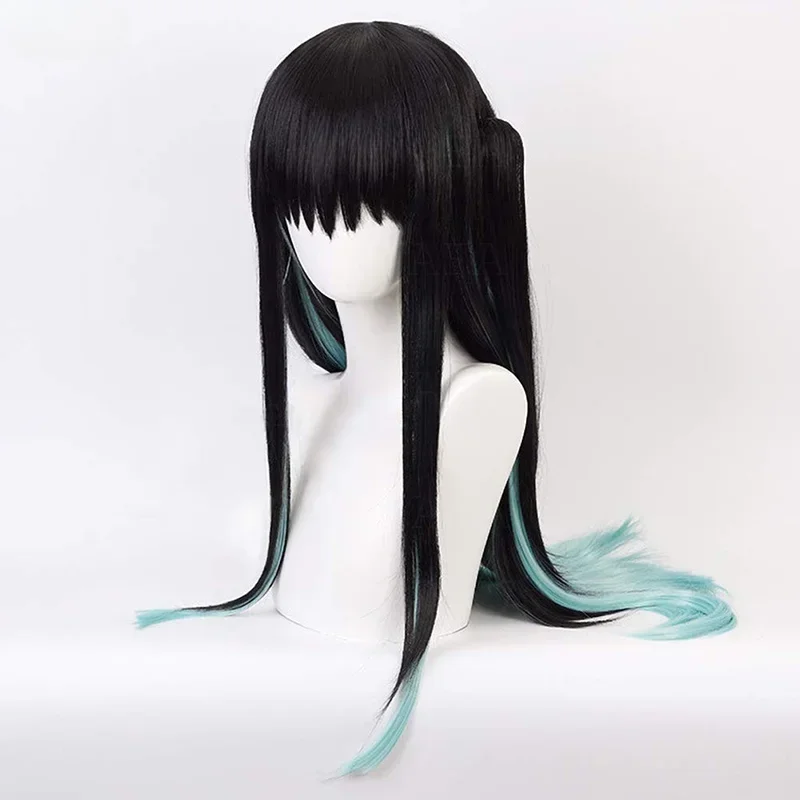 

Anime Tokitou Muichirou Cosplay Wig Women Long Straight Heat Resistant Synthetic Hair Wigs Halloween Costume Props Accessories