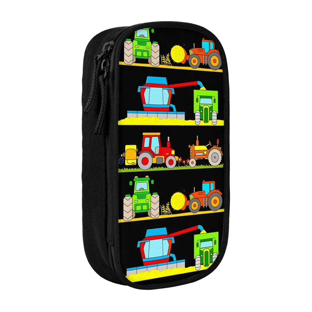 الجرارات حصادة مقلمة حامل قلم حقيبة أطفال تخزين كبير الطلاب الهدايا المدرسية pencelcases