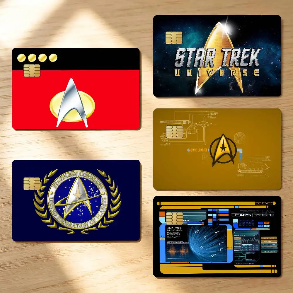 TV Star T-Trek Laser Card Stickers For ID Cards Transit With Daily Commute School Library Door Bank