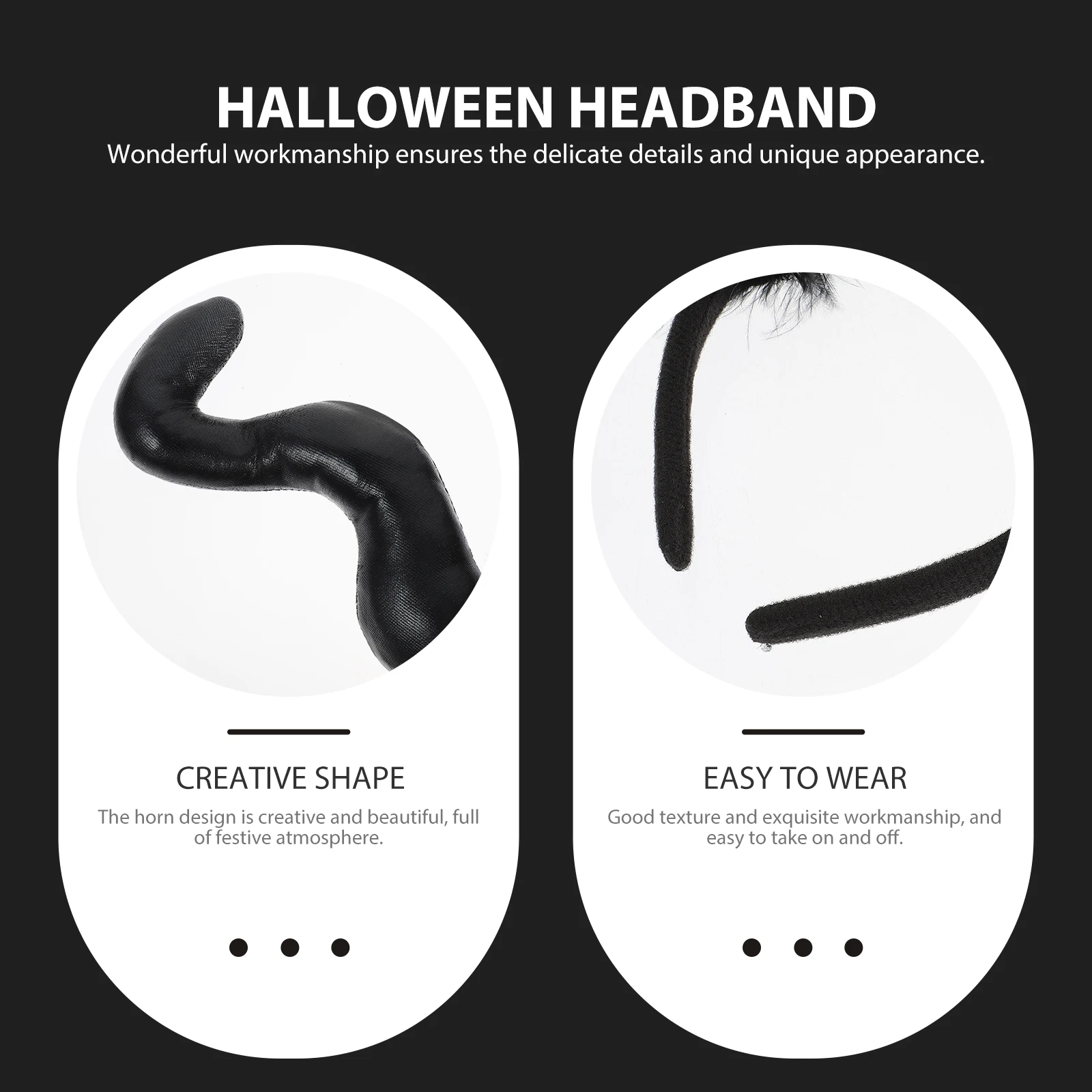 

Ox Horn Headb Cosplay Hair Hoops horns Halloween Masquerade Party Props Lightweight Comfortable Universal Size