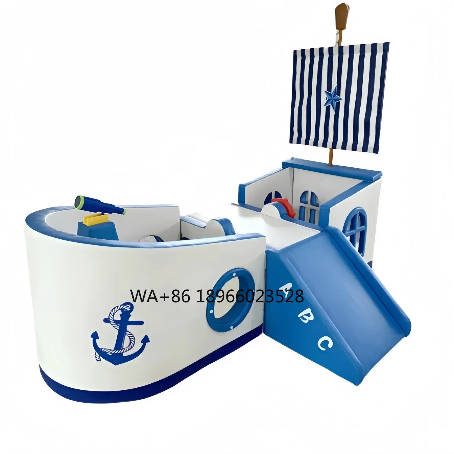 Nuevo diseño, equipo de parque infantil interior, barco pirata, escalada, barco de Venecia, sala de juegos interactiva suave para niños