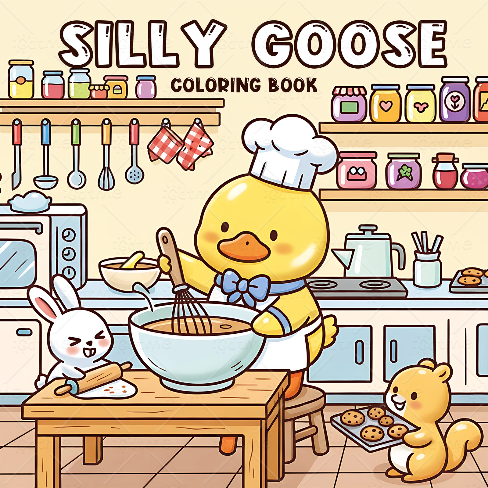 SILLY GOOSE Bold-easy Patterns Coloring Book for Adults Cute Drawing Book Perfect Gift for Party and Birthday