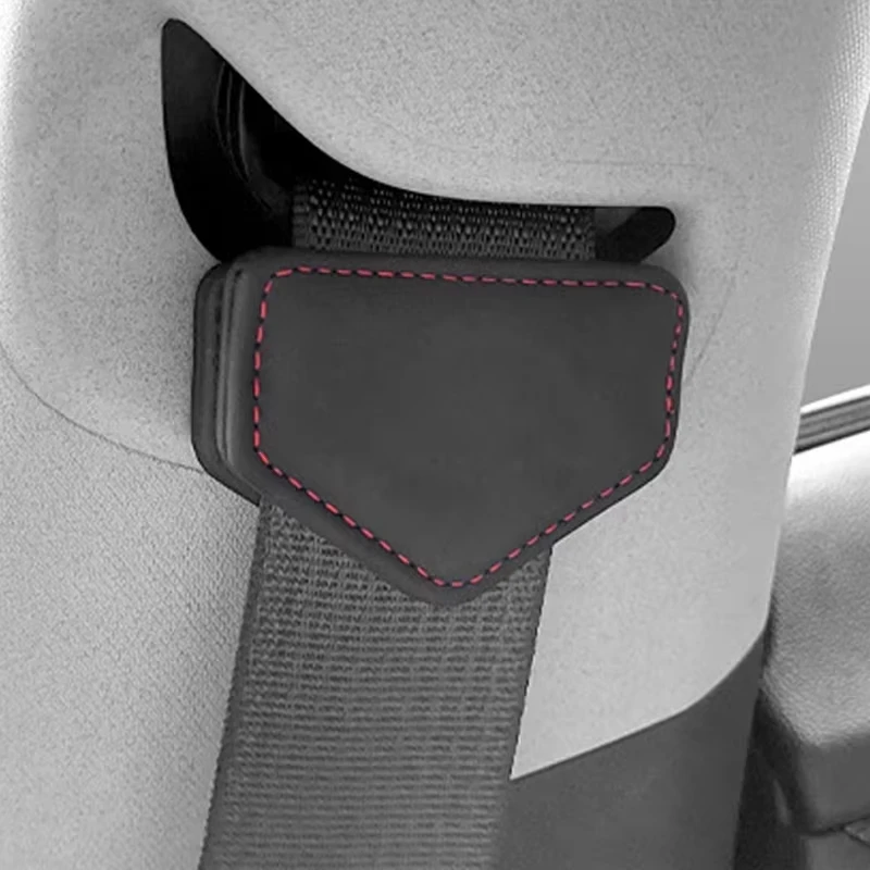 Mini Car Seat Belt Limiter Car Seat Belt Clip Magnetic Safety Belt Fixed Limiter PU Seat Belt Stopper Buckle Auto Accessories view 4