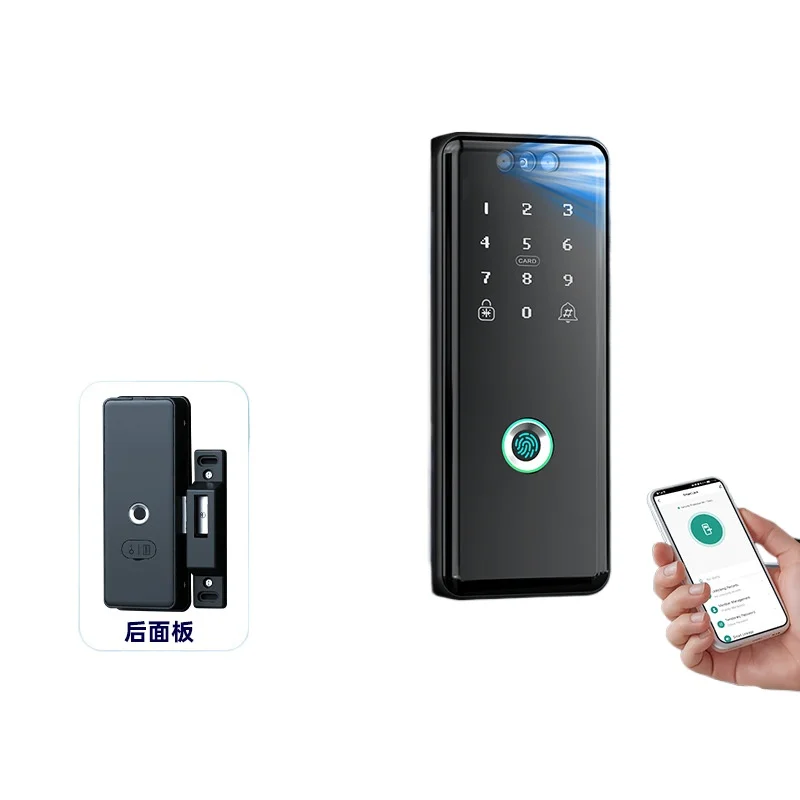 Smart Door Lock for Iron Doors with Face Recognition Fingerprint Password and Remote APP Control for Home Security Door Lock