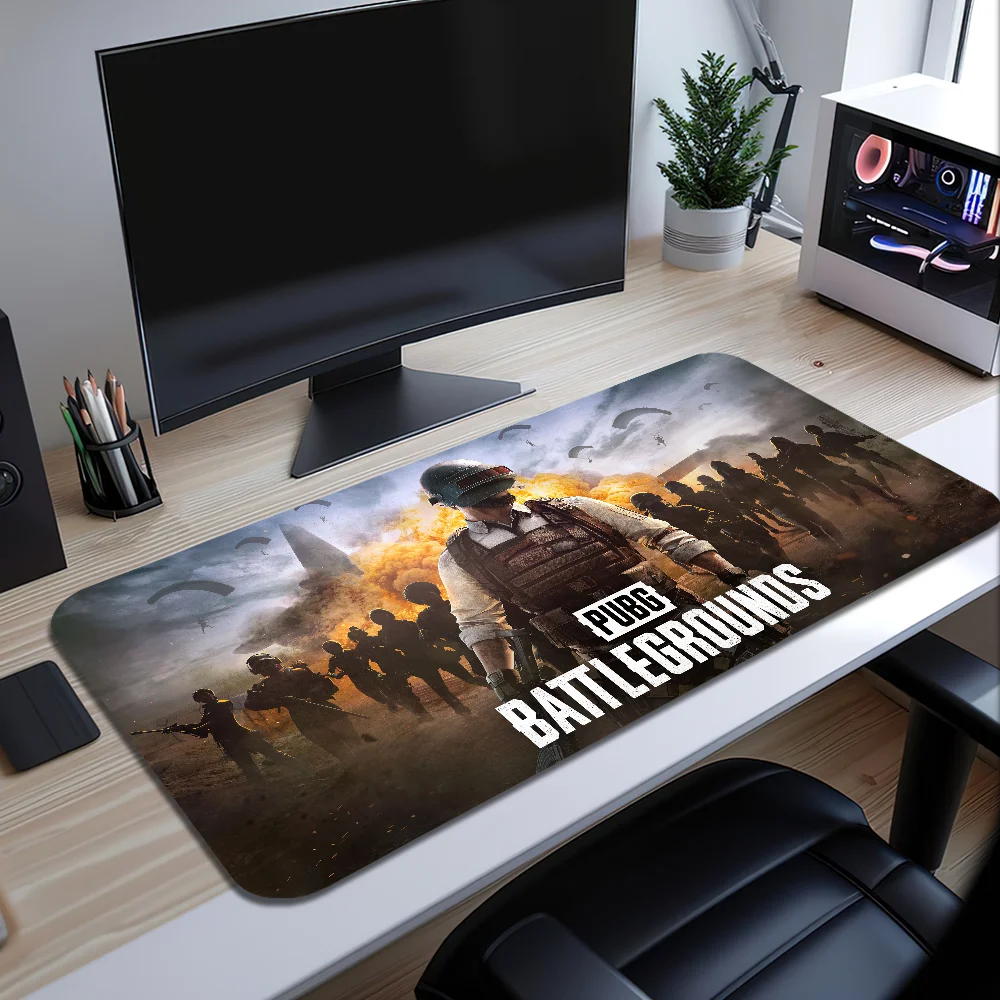Game P-PUBG Battlegrounds Mouse Pad Large Desk Mat Keyboard Ergonomic Office Rubber PC Non-slip Anti-fray Home Custom Best Price