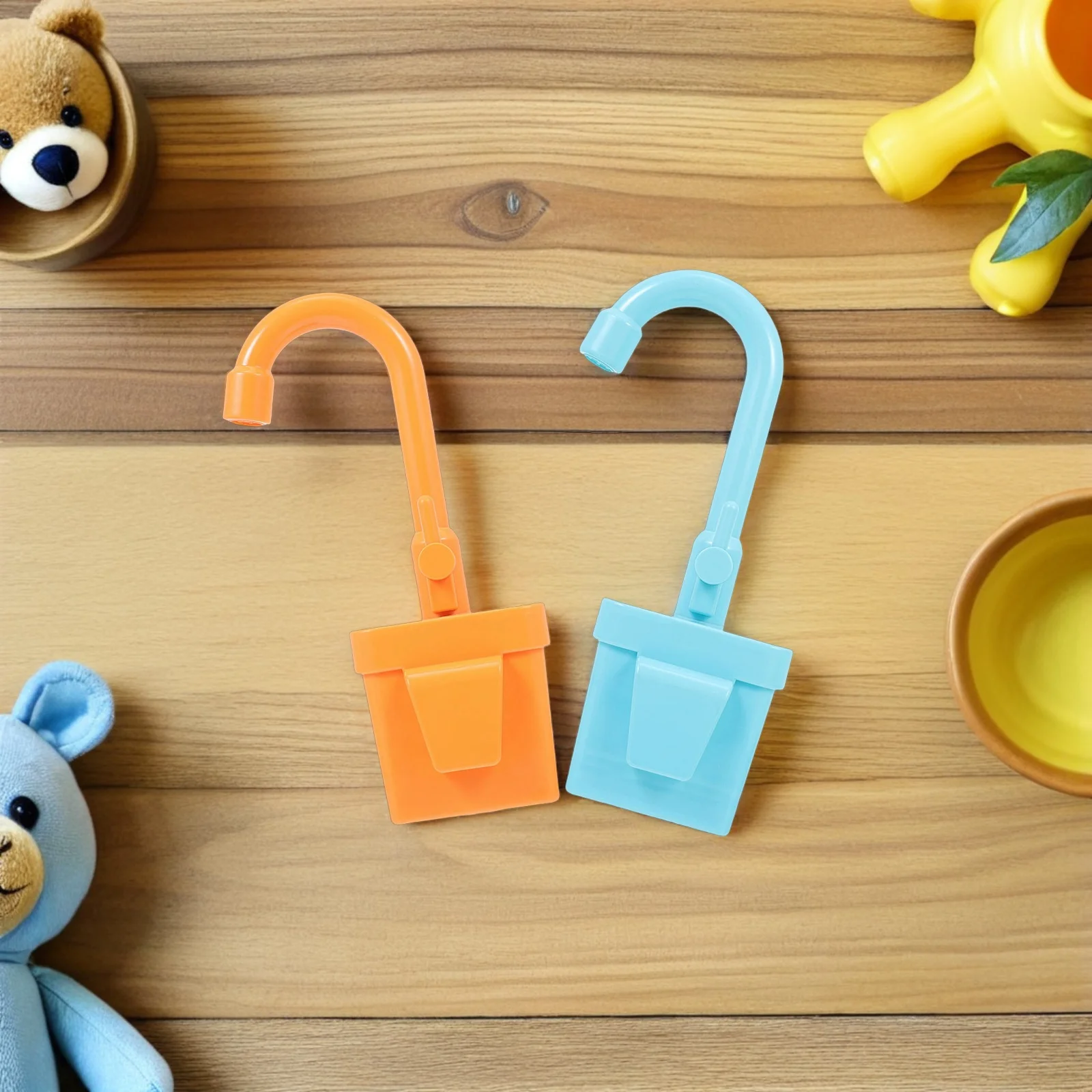 Juego de grifería para juego de imitación para niños, grifo de agua de imitación para jugar a la casa, juego de rol, educación temprana, diversión interactiva, 2 uds.