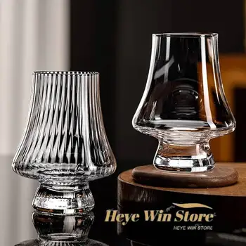 Handmade Crystal Tulip Whiskey Glass (250ml) | Big Belly Nosing Snifter