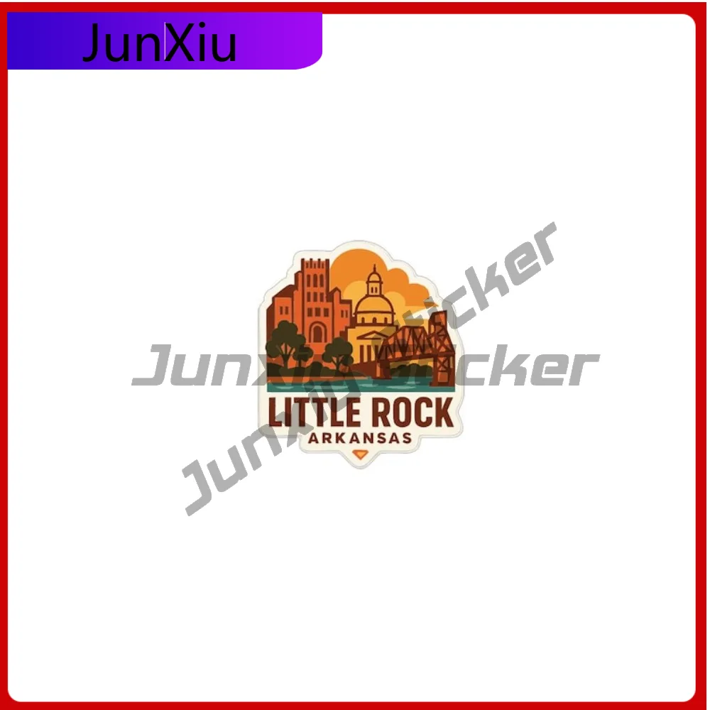 

Little Rock Arkansas Travel Sticker Scratch-proof Vinyl Decal Suv Custom Decals Stickers For Car Phone Trunk Windshield Guitar