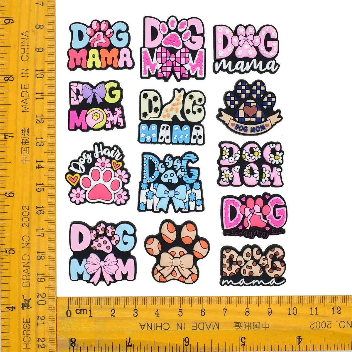 13pcs Dog's Paw Shoe Charms PVC DIY Shoes Decoration Bracelet Wristband Sandal shoe Accessories Buckle for Kids Gifts