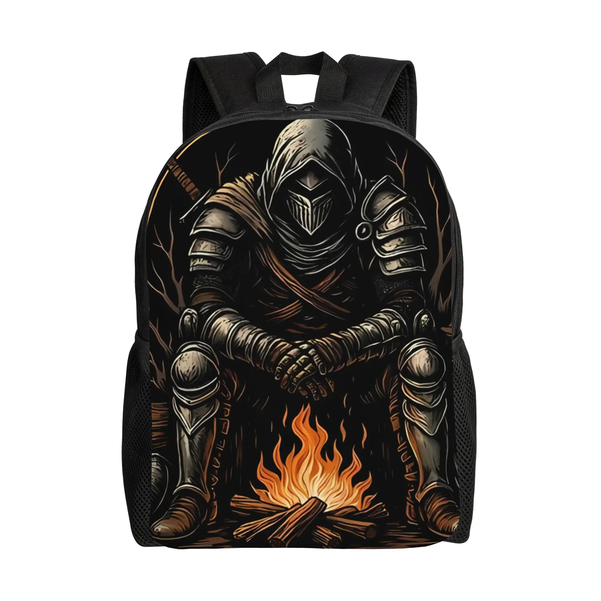 Knight By The Bonfire DDark Souls Schoolbag Students Daily mochila Large Capacity Schoolbag Back To School Season
