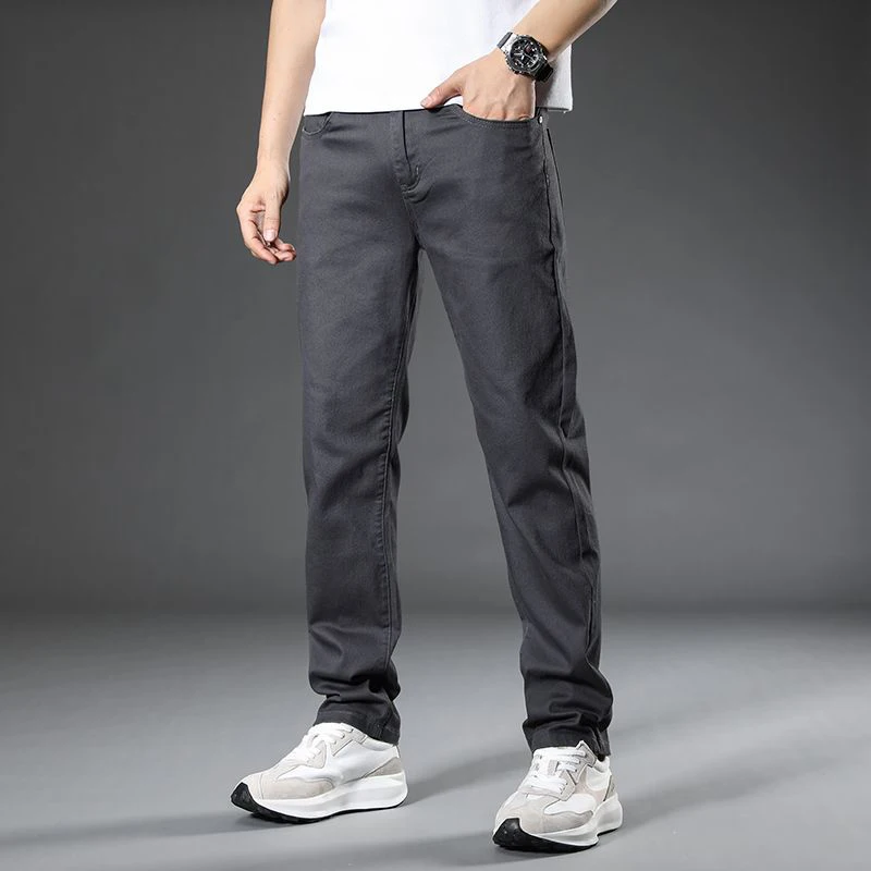 

Men Fashion Spring Autumn Business Casual Pants Men New Loose Straight Leg Blazer Pants Male Plus Size 42 44 Coffee Trousers