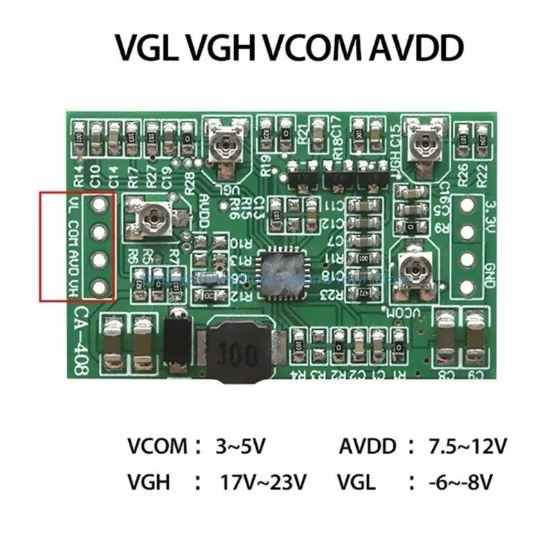 HX6A CA-408/CA-508 LCD Display TCON Board Module with 4-Way Outputs VGL VGH AVDD for Repair