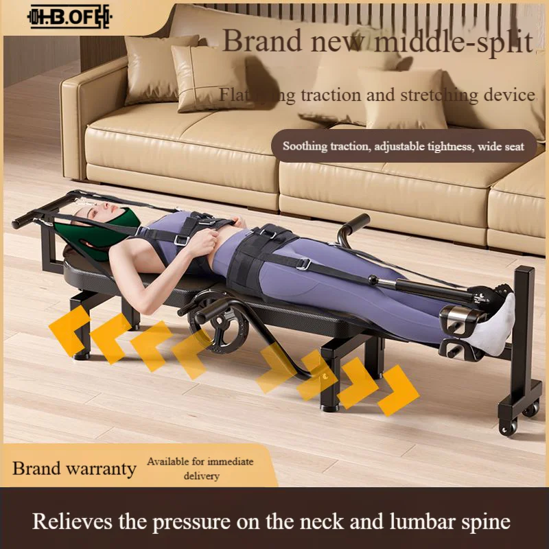 Home Manual Cervical And Lumbar Traction Bed, Lumbar Muscle Strain, Lumbar Disc Herniation, Massage And Stretching Chair