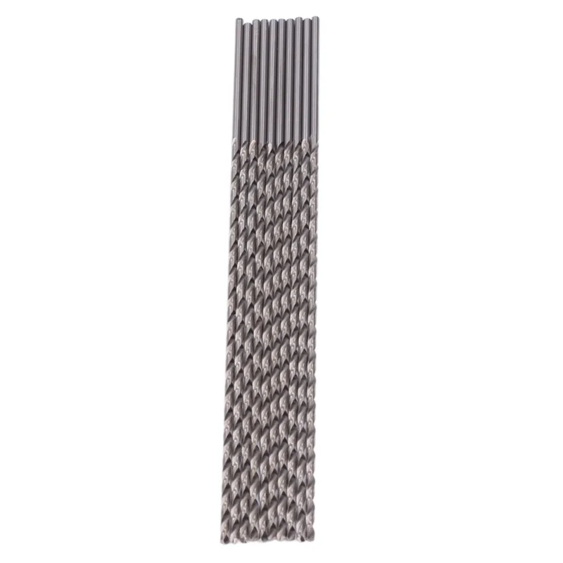 

10Pcs Extra Long Twist Drill Bits Extended HSS Straight Round Shank Processing Tools 2.5x200mm
