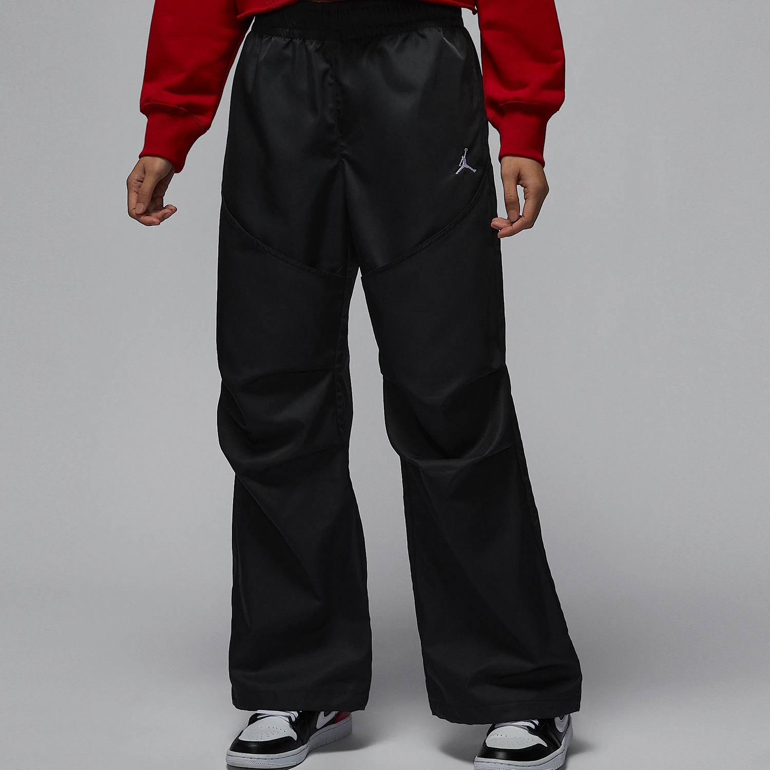 Nike oficial genuino JORDAN pantalones largos deportivos tejidos informales sueltos para mujer HF9466-010