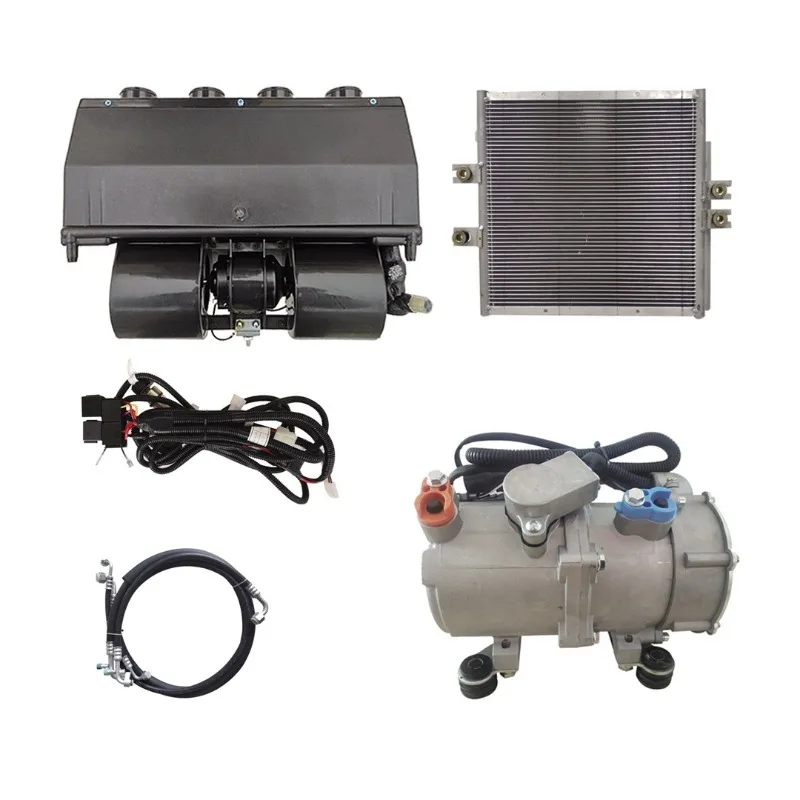 Vehicle Cab Mini Parking Car Air Conditioner 12V 24V Cooling System