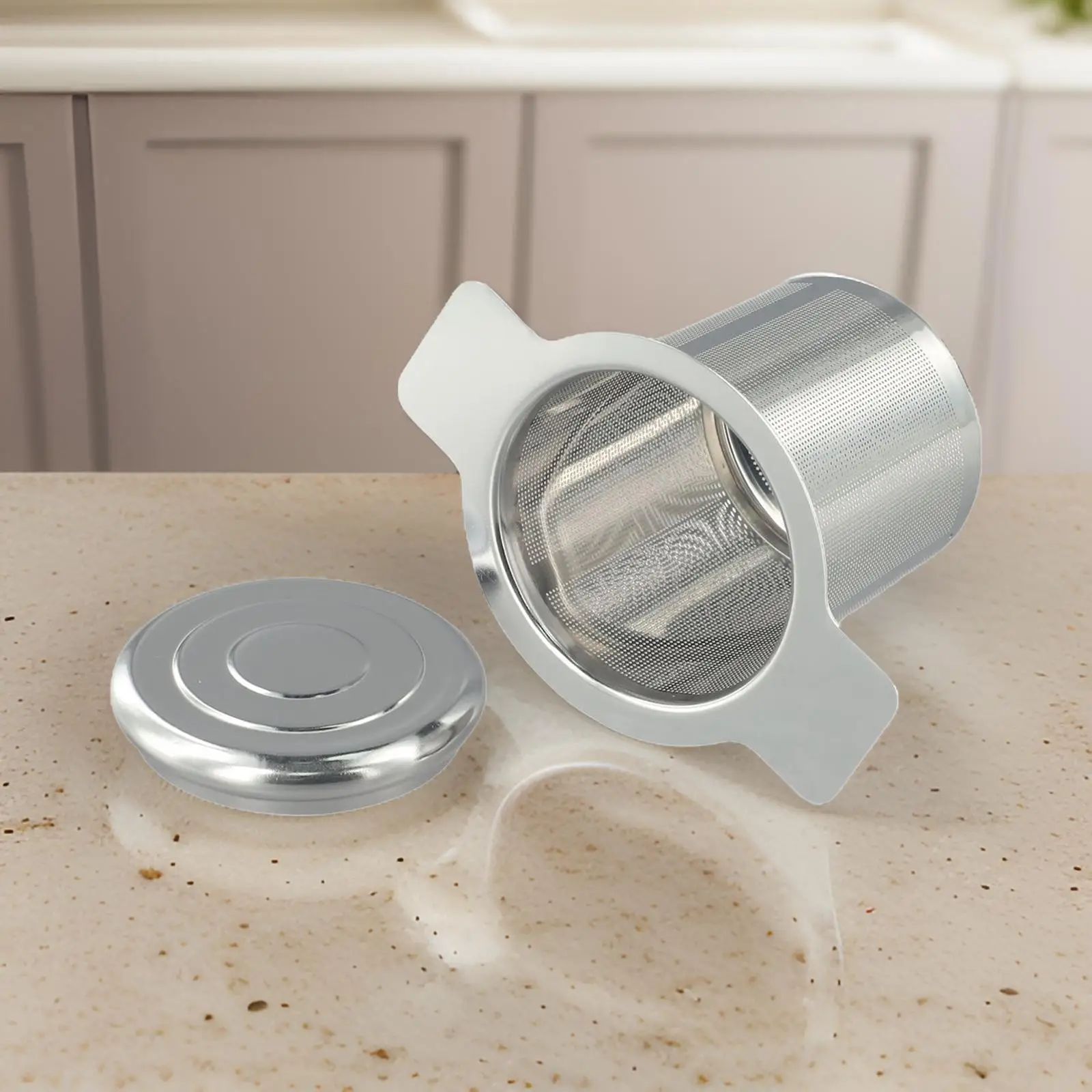 Brand New Tea Maker Kitchen Tools Soup Stainless Steel Separate Tea 6*7cm Bottom Material Good Sealing Effect Lid