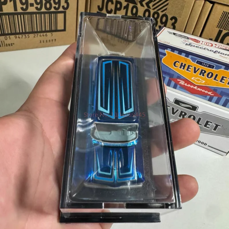 Original Hot Wheels Collectors RLC Exclusive 1959 Chevrolet Brookwood Station Wagon Ice Blue Scale 1:64 Diecast Vehicle In Stock
