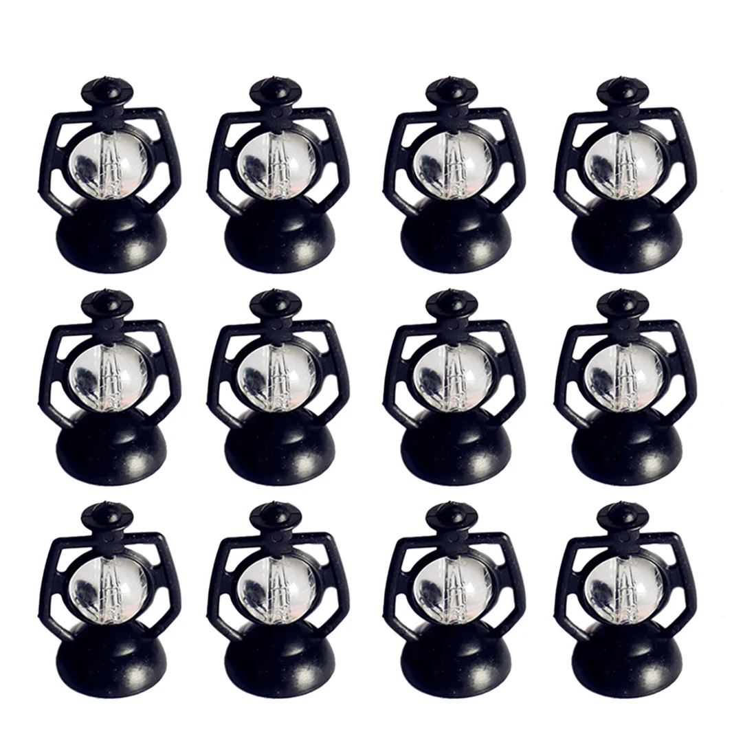 12Pcs Mini Oil Lamp Lantern Retro Decoration Pendant Home Decoration Lantern Christmas Toy Gift