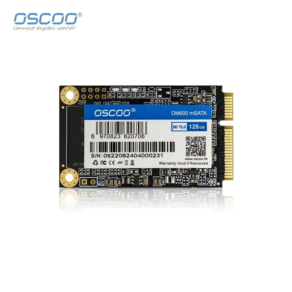 OSCOO-Disque dur interne SSD, MSATA, SATAIII, 6 Go, 256 Go, 512 Go, 3D, TLC, NAND, pour ordinateur portable et de bureau