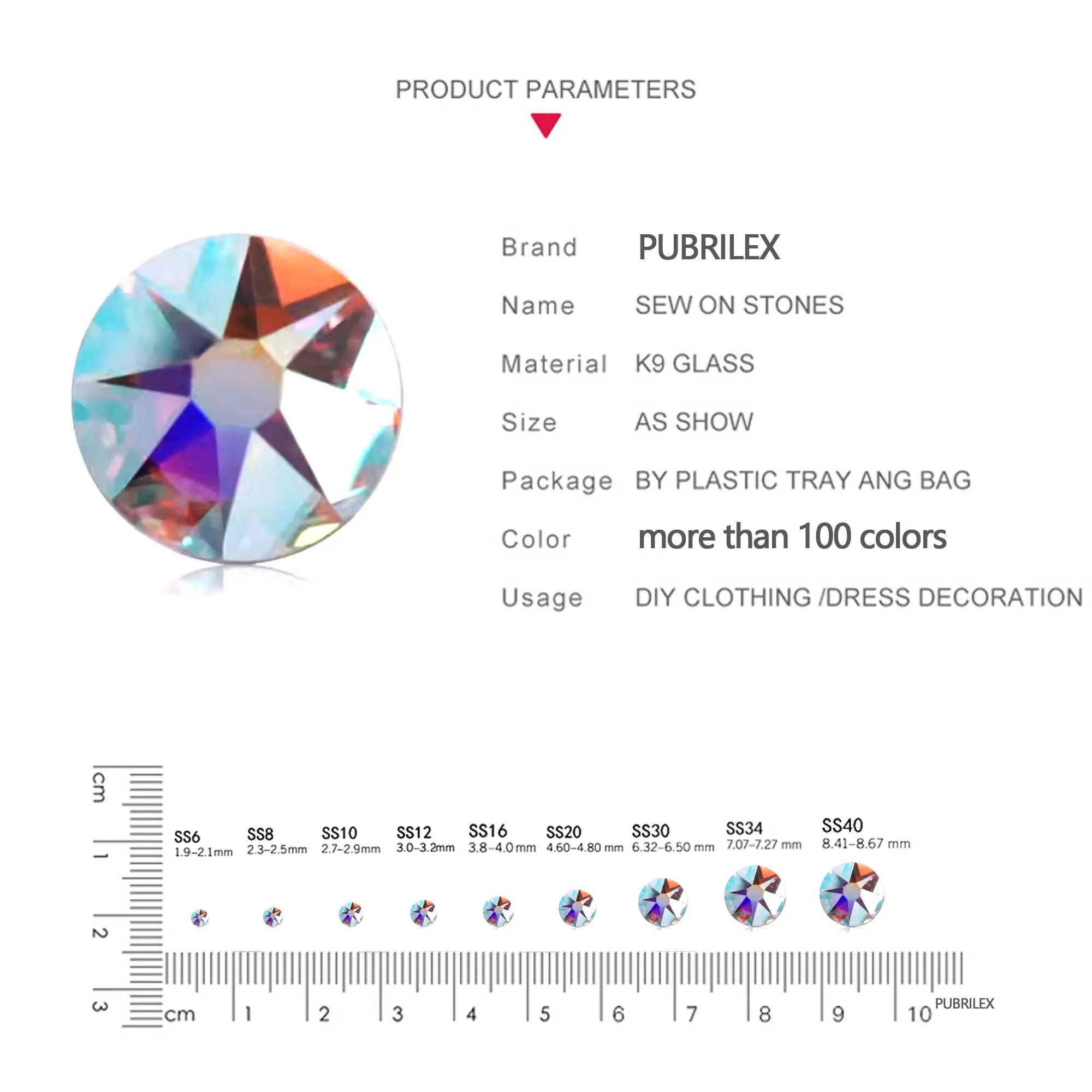 NON Hot Fix Pixie Xirius 8big 8Small Strass Crystal Flat Back Stones Article Glass Rhinestone Beads For Nails Craft Garment