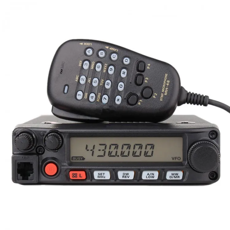 

FT-1907R Mobile Radio Max 55 Watt 400-470MHz UHF FM Car Truck Transceiver Outdoor Sports Travel Driving Wireless Communication