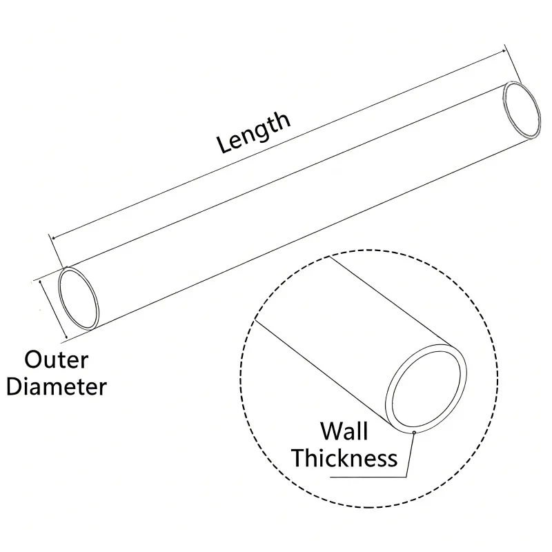 Carbon Fiber Tube Round Pipe Hollow Rod Bar Dia 2-22mm Pultruded for RC Model Airplane Drone & DIY Crafts 200/400/500mm Length