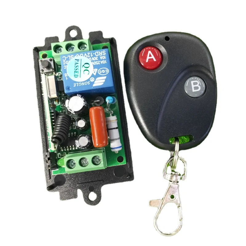 AC220V One Way Lamp Switch Power Switch LED Lamp Switch Lamp Switch+AK BK-2 Key Remote Control