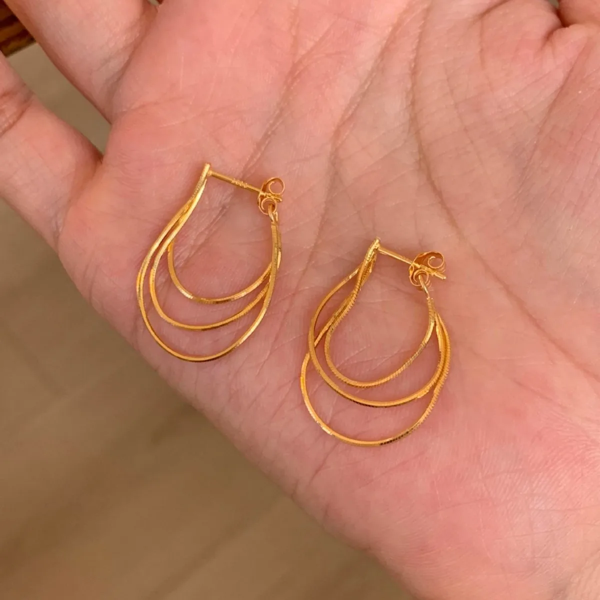 PANJBJ 925 Sterling Silver Three Floors Line Earrings For Women Snake Chain Office Tassel Versatile Jewelry Gifts Dropshipping