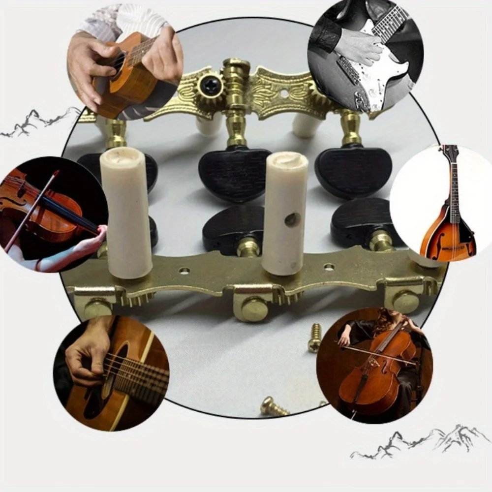 1 SET Left Right Classical Guitar String Tuning Pegs Machine Heads Tuners Keys 3L3R Professional Guitar Accessories