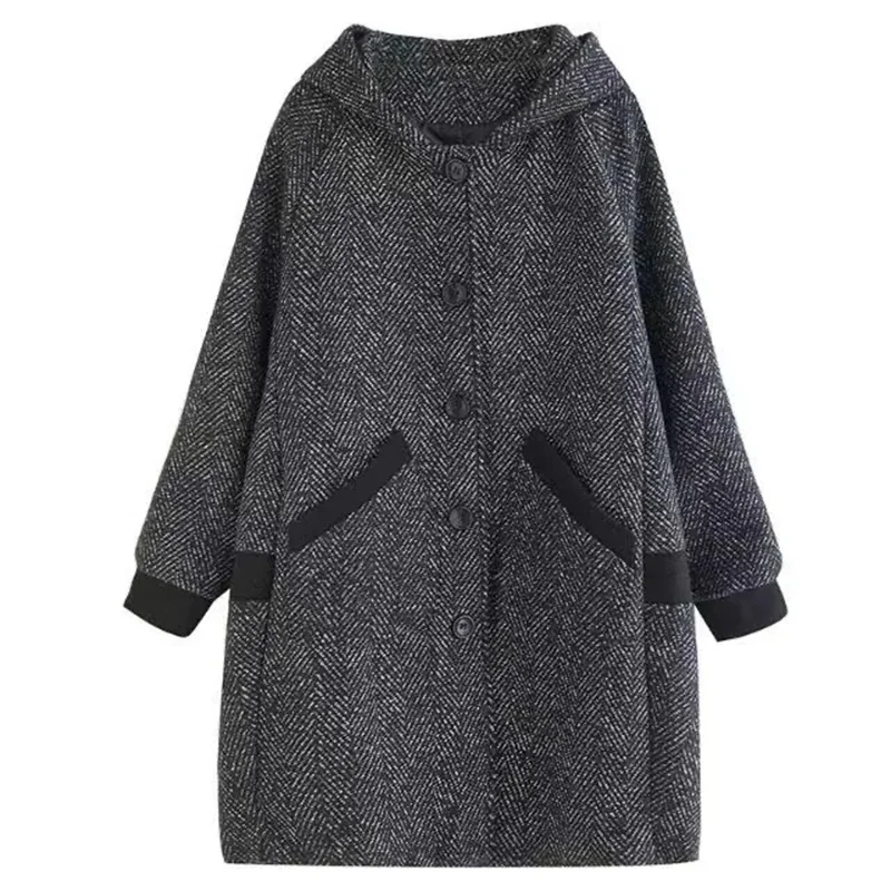 6XL cappotto autunno inverno addensato di grandi dimensioni giacca a vento Casual da donna di mezza età e anziana moda capispalla allentata con