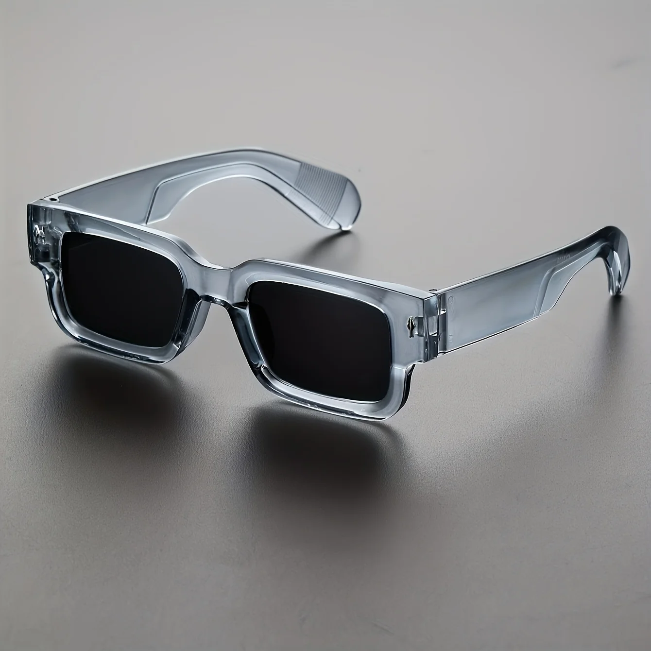 Men Vintage Rectangle Frame Sunglasses Fashion Rerto Sun Glasses Luxury Brand Design UV400 Shades Eyewear Women Goggles image 3