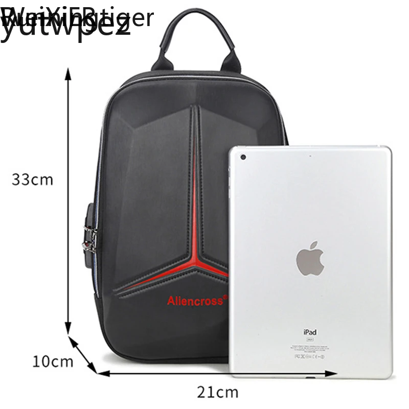 USB Crossbody Bag Vintage Travel Sling Pack Messenger Chest Bag Designer Luxury Men Multifunction PVC Anti-theft Shoulder Bag