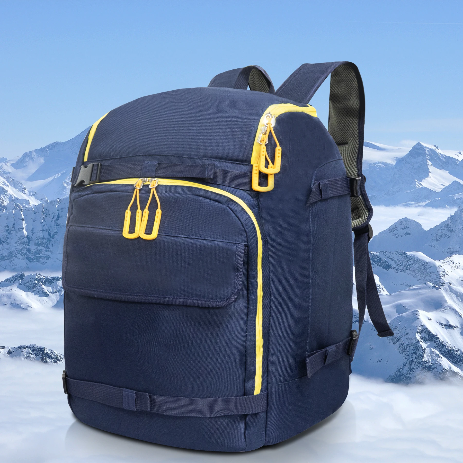 WESTTUNE Borsa per scarponi da sci da esterno da 50 litri Zaino da viaggio di grande capacità per casco da sci Occhiali Guanti Sci Snowboard e accessori