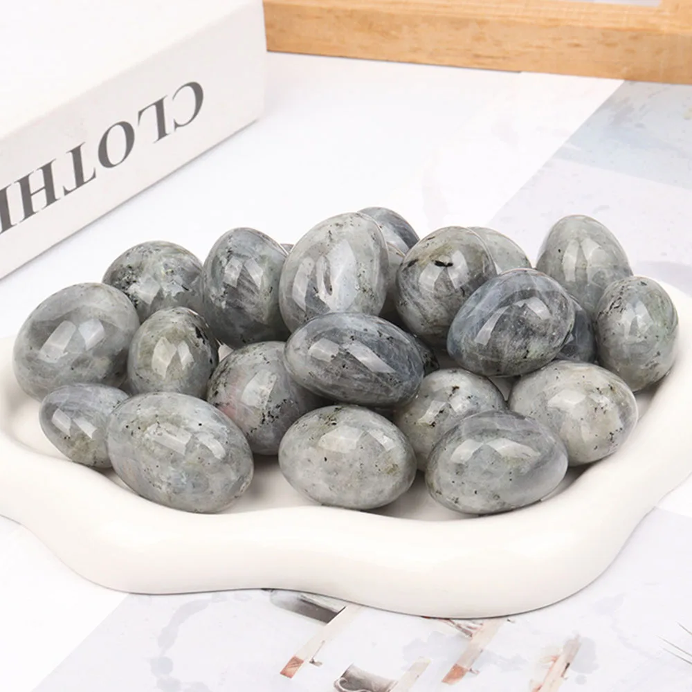 

Natural Flash Labradorite Tumble Stone Crystal Reiki Healing Home Decor Precious Meditation Ornament Collection Wholesale