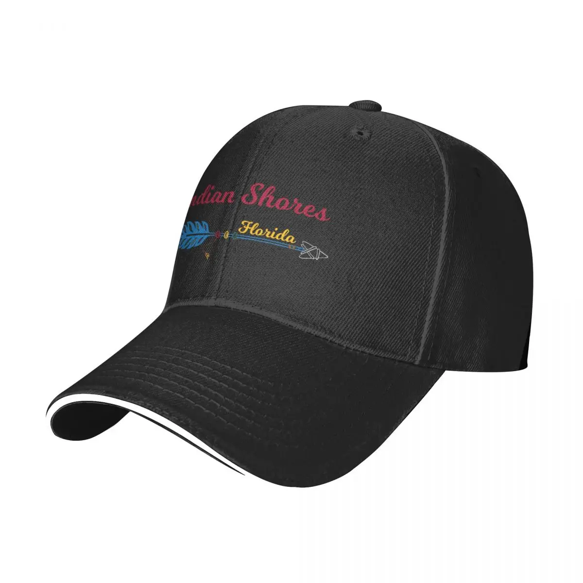 Indian Shores Florida Featuring Arrow with Feather Baseball Cap Luxury Hat hiking hat Thermal Visor Men's Hats Women's