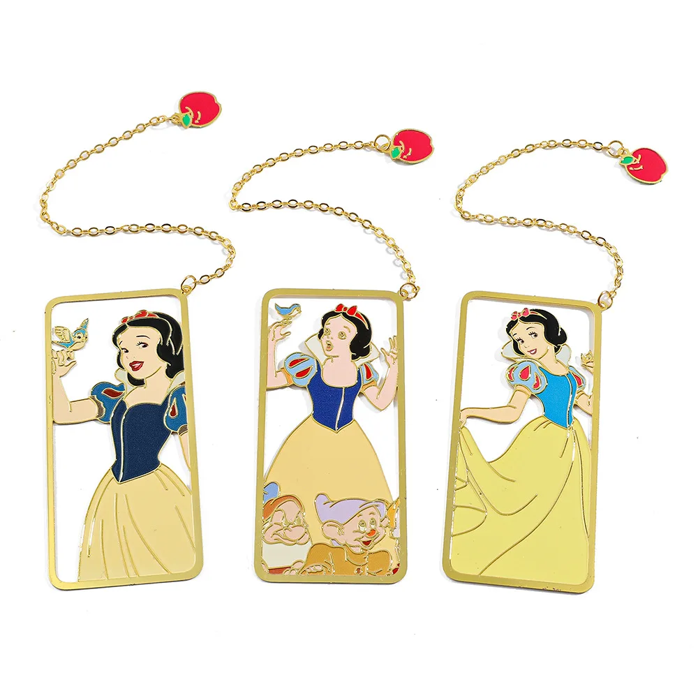 

Anime Snow White Bookmarks Metal Bookmarks Girl Gift Stationery School Supplies for Book Lovers Teacher Fans Collect