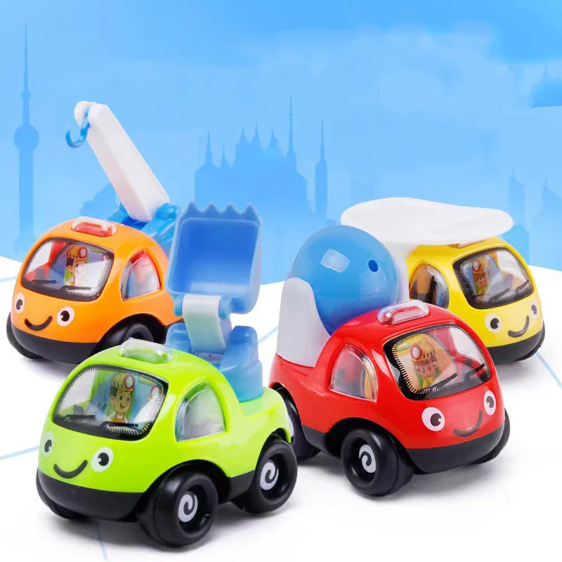 

1pc Cartoon Two Way Pull Back Car Simulate Inertia Skidding Engineering Car Model Children's Boys Fun Puzzle Toys Cars Gifts