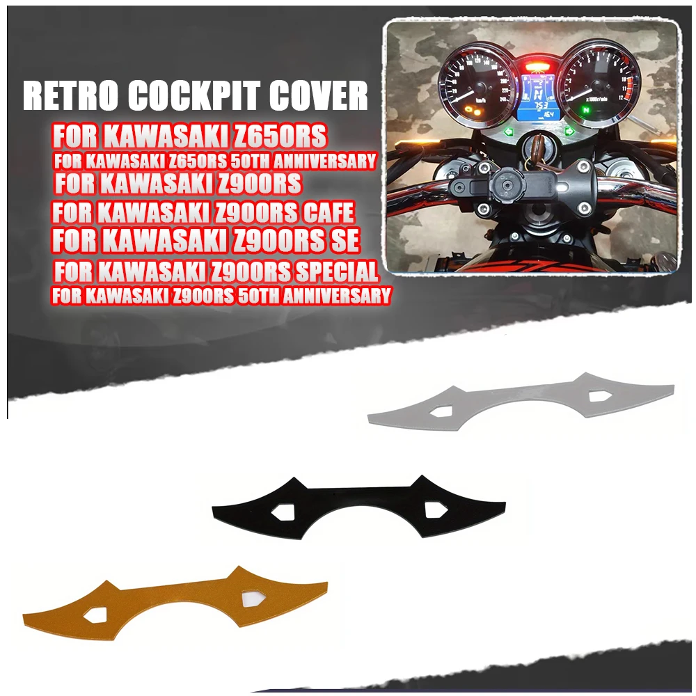 

Motorcycle Meter Trim Dust Protection Retro Cockpit Cover For Kawasaki Z900 RS CAFE SE 2018 2022-2024 Accessories Dash Bezel