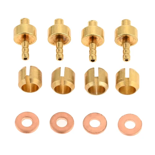 Imagen 1 del producto 4 juegos de insertos de conexión de oliva para freno de bicicleta, mangueras de freno Hope, línea de freno de disco de bicicleta de montaña, accesorio de inserción de conector de oliva