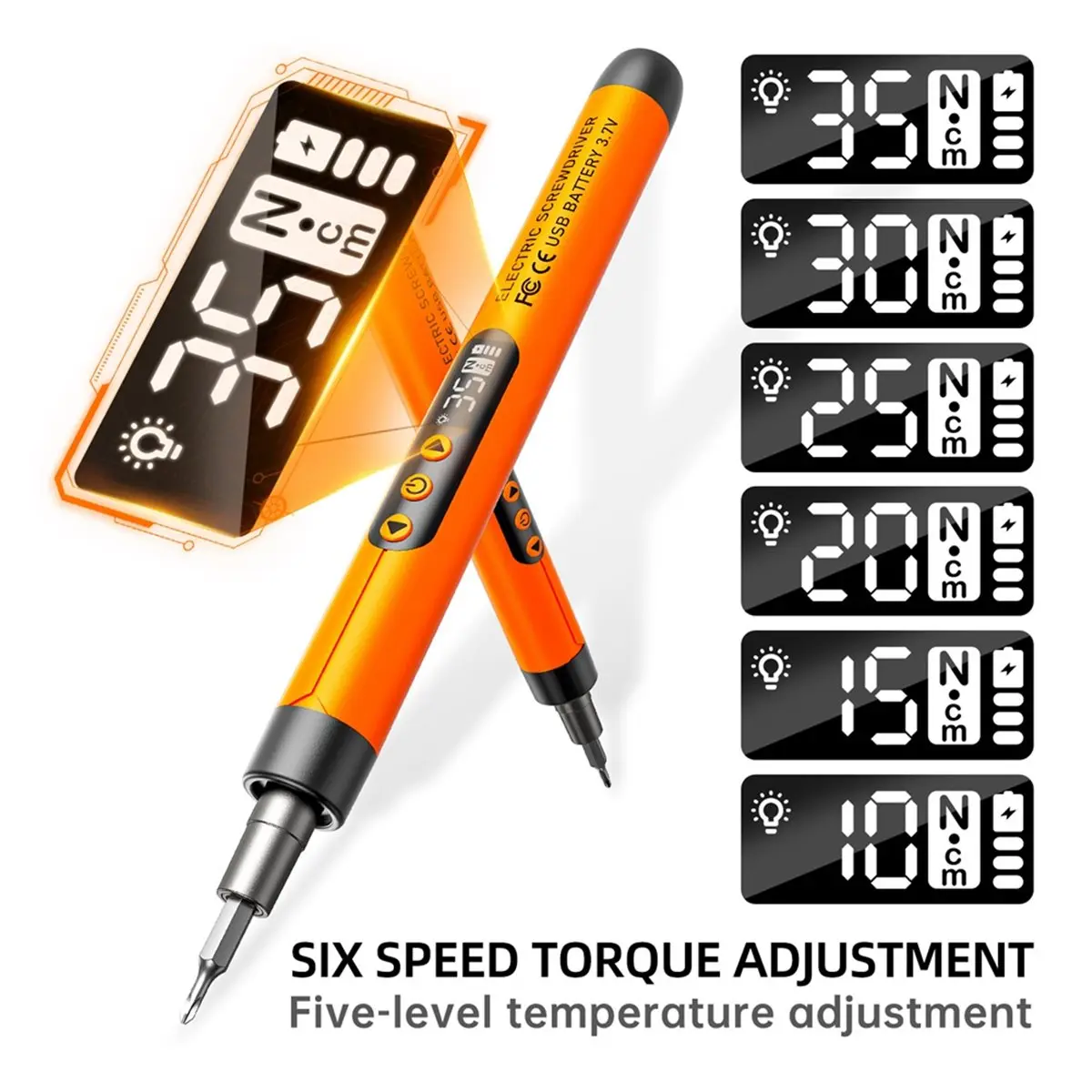 DT81 Electric Screwdriver 47 in 1 Mini Cordless Adjustment Power Drill Multifunction Power Screwdriver Repair Tool Kit Orange