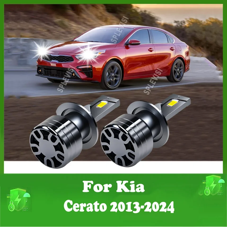 Car Headlight Perfect Beam 18000LM 180W Turbo Upgrade For Kia Cerato 2013 2014 2015 2016 2017 2018 2019 2020 2021 2022 2023 2024