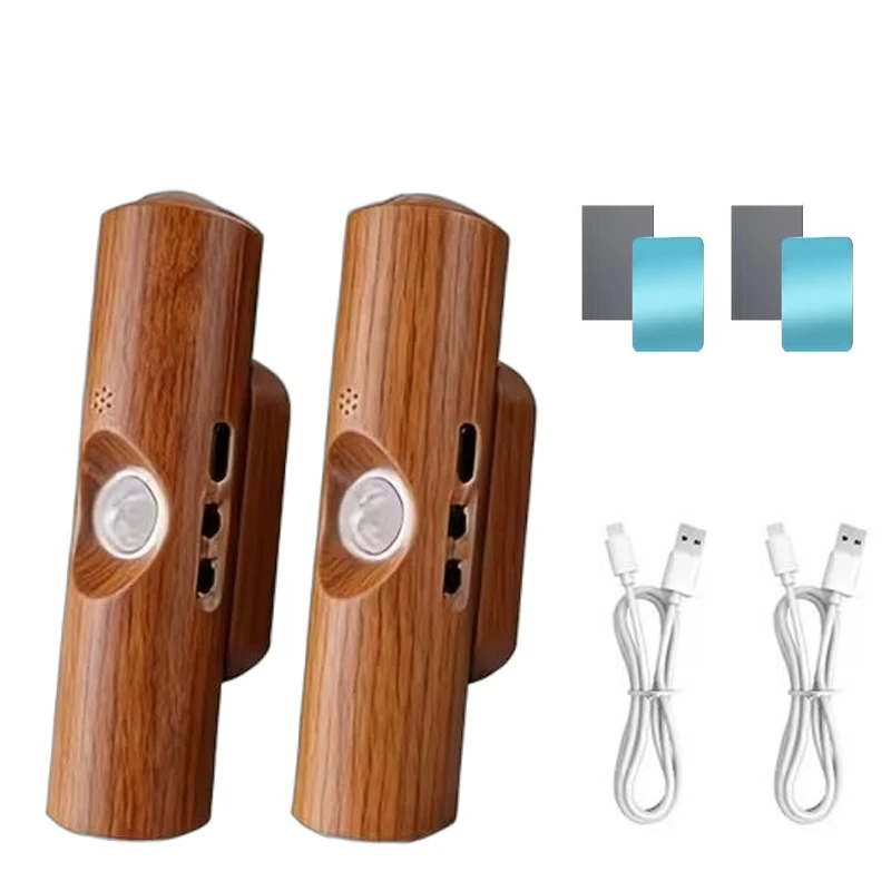 

Новые настенные светильники с двумя датчиками движения, декоративное освещение для помещений, портативный фонарь на магнитной основе