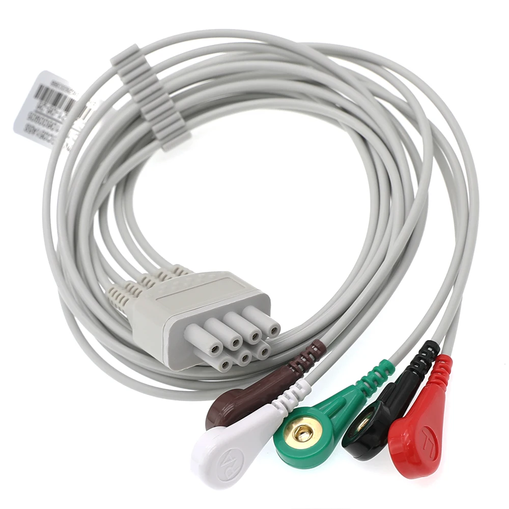 State ECG leadwire ECG telemetry cable with five-lead buckle for TEL-100 dynamic telemetry machine