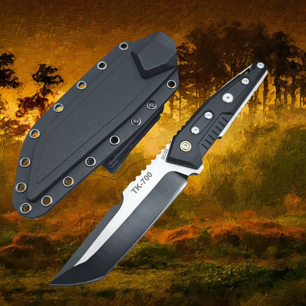 

Tactical Hunting Knife Outdoor Wilderness Survival Knife Full-tang High Hardness Camping EDC Tools, Survival Combat Knives