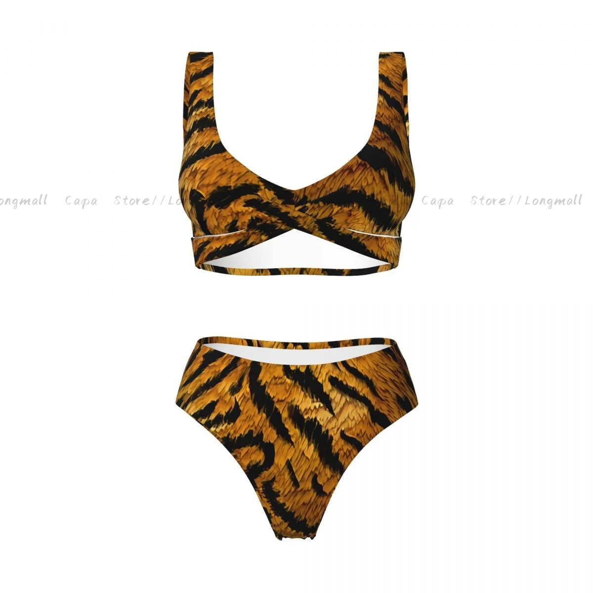 Sexy Bikini Women Swimwear Tiger Texture Female Swimsuit Swimming Bathing Swim Suit Summer Beachwear