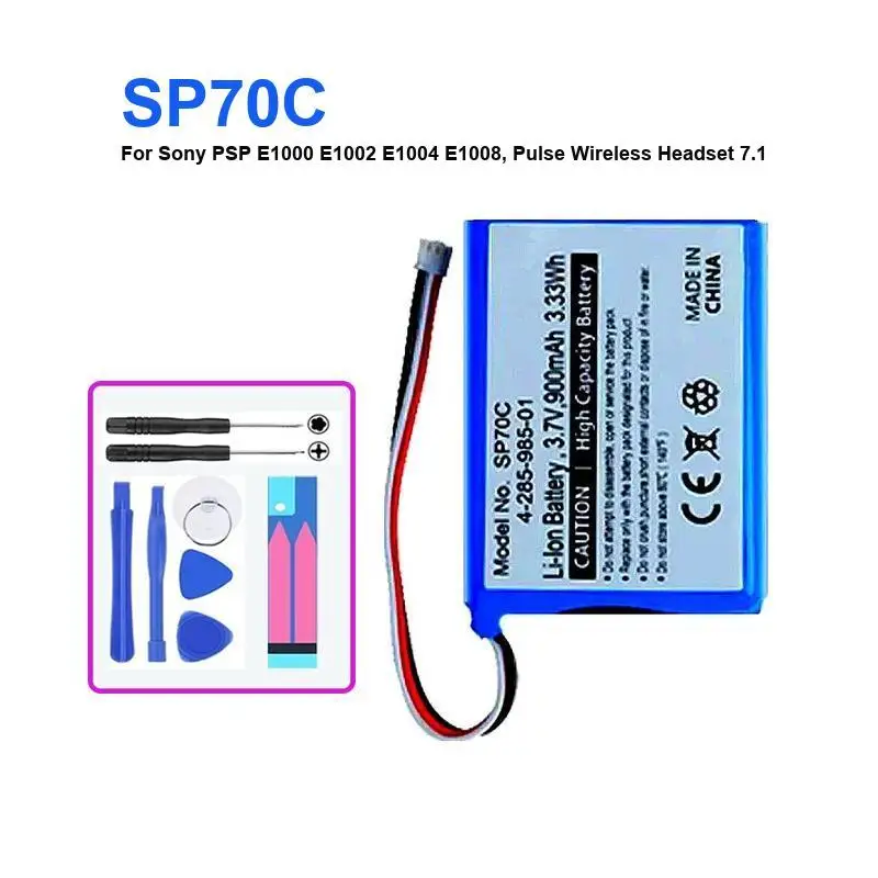 SP70C Battery For Sony PSP2000 PSP3000 PSP S110 PSP-N270 N270G LP491232L100 E1000 E1002 E1004 E1008 Gamepad Portable Batteries